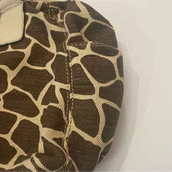 Dana Buchman Brown & Cream Animal Print Women's Large Handbag-Mobwife - Picture 13 of 15